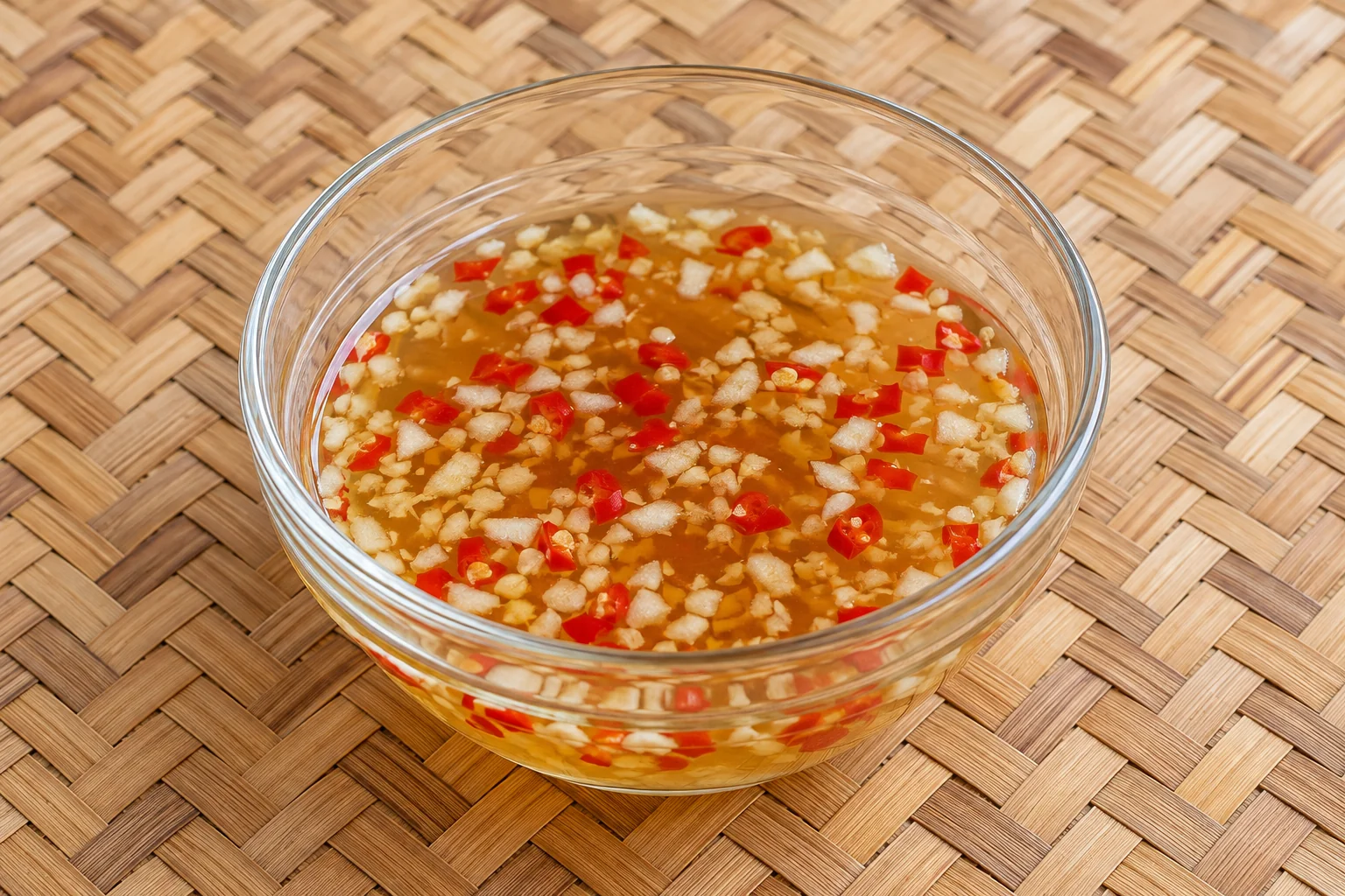 Ныок чам с лаймом и чесноком